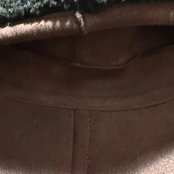 GAP Women's Dark Brown Teddy Jacket with Black Interior - Picture 14 of 15